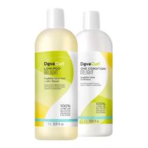 Kit Deva Curl Low Poo Delight Shampoo 1L, Condicionador 1L (2 produtos)