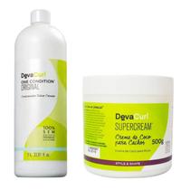 Kit Deva Curl One Condition Original 1L e Supercream 500g