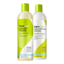 Kit Deva Curl Shampoo Low-Poo 355ml, Condicionador One Condition 355ml