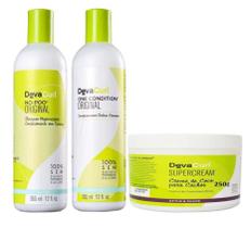Kit Deva Shampoo No-Poo +One Condition 2x355ml +Supercream 250g
