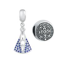 Kit Devoção Berloque São Bento E Nossa Senhora Prata 925