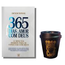 Kit Devocional 365 dias de amor com Deus + Copo 250 ML Foco Força e caFÉ Kit Devocional 365 dias de amor com Deus + Copo 250 ML Foco Força e caFÉ