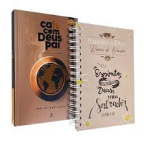 Kit Devocional Café com Deus Pai 2025 + Diário de Oração Amando a Deus Lettering