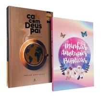 Kit Devocional Café com Deus Pai 2025 + Minhas Anotações Bíblicas Borboleta
