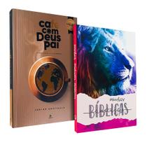 Kit Devocional Café com Deus Pai 2025 + Minhas Anotações Bíblicas Leão Color