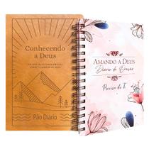 Kit Devocional Conhecendo a Deus Luxo + Diário de Oração Preciso de Ti Kit Devocional Conhecendo a Deus Luxo + Diário de Oração Preciso de Ti
