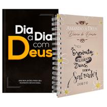 Kit Devocional Dia a Dia com Deus + Diário de Oração Amando a Deus Lettering