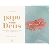 Kit Devocional: Papo Com Deus (365 Mensagens Diárias) + Bíblia Sagrada JFA Rosa - Principis