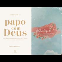 Kit Devocional: Papo Com Deus (365 Mensagens Diárias) + Bíblia Sagrada JFA Rosa - Principis