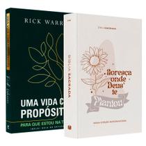 Kit Devocional Uma Vida com Propósitos + Bíblia Sagrada Floresça NVI - Kit Propósito