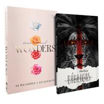 Kit Devocional Wonders 50 Mulheres 1 só Espírito + Minhas Anotações Bíblicas Leão de Judá - AD Santos