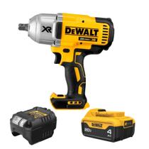 Kit DeWalt DCF899B-B3 Chave de Impacto 20V + Bateria 4Ah DCB204-B3 + Carregador Kit DeWalt DCF899B-B3 Chave de Impacto 20V + Bateria 4Ah DCB204-B3 + Carregador