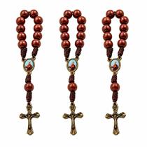 Kit Dezena São Francisco Pérola Marrom 8mm (3 Unidades) Kit Dezena São Francisco Pérola Marrom 8mm (3 Unidades)