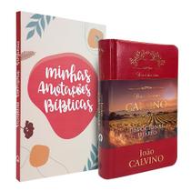 Kit Dia a Dia com Calvino Luxo + Caderno Minhas Anotações Bíblicas Boho Kit Dia a Dia com Calvino Luxo + Caderno Minhas Anotações Bíblicas Boho