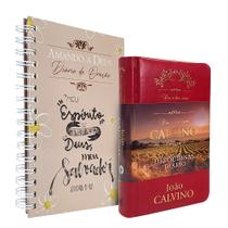 Kit Dia a Dia com Calvino Luxo + Diário de Oração Lettering - Publicações Pão Diário