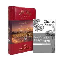 Kit Dia a Dia com Calvino Luxo + Sermão Justificação pela Graça Charles Spurgeon