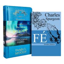 Kit Dia a Dia Dwight Moody Luxo Couro + Fé Charles Spurgeon