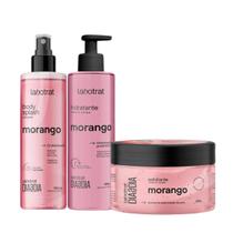 Kit Dia a Dia Morango Esfo 300ml + Body 190ml + Hidra 190ml