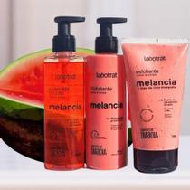 Kit Dia a Dia Rosto e Corpo Labotrat Melancia - Esfoliante + Hidratante + Sabonete