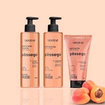 Kit Dia a Dia Rosto e Corpo Labotrat Pêssego - Esfoliante + Hidratante + Sabonete