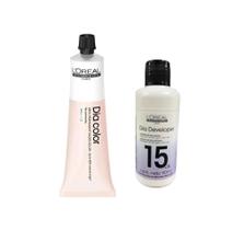 Kit Dia Color Loreal + Emulsão 15 Vol 90ml - Escolha seu Tom Tom:8.2 Loiro Claro Irisado Kit Dia Color Loreal + Emulsão 15 Vol 90ml - Escolha seu Tom Tom:8.2 Loiro Claro Irisado