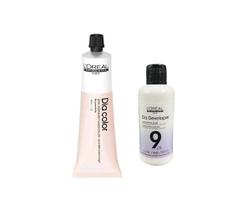Kit Dia Color Loreal + Emulsão 9 Vol 90ml - Escolha Sua Cor Tom:5.18 Castanho Claro Aci Ma Kit Dia Color Loreal + Emulsão 9 Vol 90ml - Escolha Sua Cor Tom:5.18 Castanho Claro Aci Ma