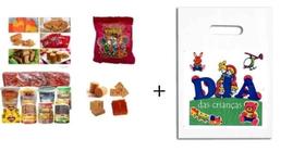 Kit Dia das Crianças 900 Doces + Sacolas 100 Pessoas Kit Dia das Crianças 900 Doces + Sacolas 100 Pessoas