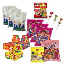 Kit Dia Das Crianças Básico Doces Para Montar 50 Saquinhos Kit Dia Das Crianças Básico Doces Para Montar 50 Saquinhos