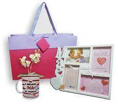 Kit Dia das Mães Caneca + Porta Retrato + Orquídea + Sacola - SUTT