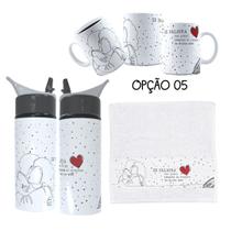 Kit dia das mães: Mãe que ora, caneca toalhinha e garrafa