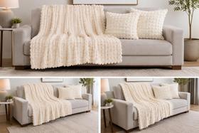 Kit dia das maes willow 1 manta fleece queen com 2 porta almofada 3 peças fofinho