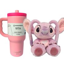 kit Dia dos Namorados Com Pelúcia Angel + Copo Térmico Vita