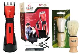 Kit Dia dos Pais: Máquina de Barbear GC550 + Pincel de Barbear Sekich Kit Dia dos Pais: Máquina de Barbear GC550 + Pincel de Barbear Sekich