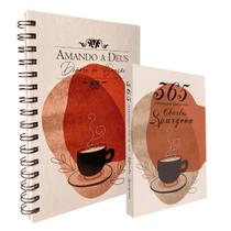 Kit Diário de Oração Amando a Deus Café + 365 Mensagens diárias Charles Spurgeon Café