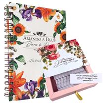 Kit Diário de Oração Amando a Deus Flores + Preciosas Promessas Rosas Kit Diário de Oração Amando a Deus Flores + Preciosas Promessas Rosas