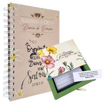 Kit Diário de Oração Amando a Deus Lettering + Preciosas Promessas Jardim