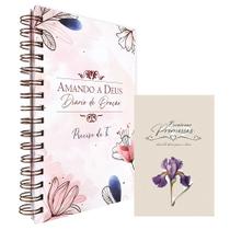 Kit Diário de Oração Amando a Deus Preciso de Ti + Livreto Preciosas Promessas Flor