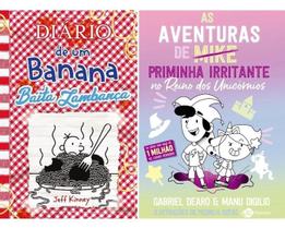 Kit Diário De Um Banana 19 + As Aventuras De Priminha Irritante No Reino Dos Unicórnios - Autor: Jeff Kinney