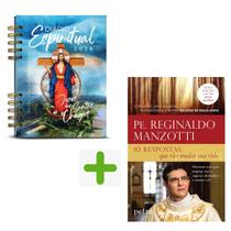 Kit ,Diário Espiritual 2026 Capa Terra Prometida, + 10 respostas que vão mudar a sua vida, Padre Reginaldo Manzotti