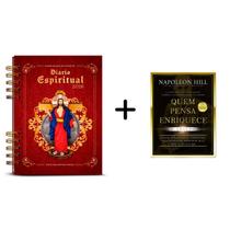 Kit, Diário Espiritual 2026 Pe. Reginaldo Manzotti Capa Clássica + Quem Pensa Enriquece, o Legado, Livro de Bolso