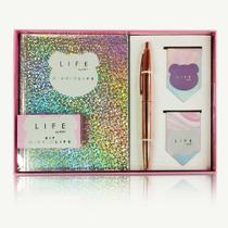 Kit Diario Life Holografico Fofy para presente
