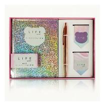 Kit Diario Life Holografico Fofy Para Presente Kit Diario Life Holografico Fofy Para Presente