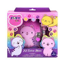 Kit Diário Miau com Diário e Acessórios - Fofy Kit Diário Miau com Diário e Acessórios - Fofy