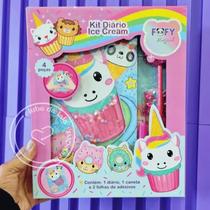 Kit Diário Tema Sorvete Criativo com Planner e Acessórios Divertidos Kit Diário Tema Sorvete Criativo com Planner e Acessórios Divertidos