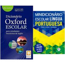 Kit: Dicionário Oxford Escolar (P/ Estudantes Brasileiros de Inglês) + Minidicionário da Língua Portuguesa c/ Etimologia