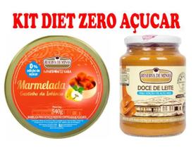 Kit Diet Doce de Leite 630g DIet Zero AçúcarMarmelada Zero Açucar Diet Reserva De Minas Kit Diet Doce de Leite 630g DIet Zero AçúcarMarmelada Zero Açucar Diet Reserva De Minas