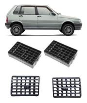 Kit Difusor Ar Central e Lateral Uno (1995/2009) Mille Elba Duna Premio (1995 /1996 ) Fiorino (1995/2013)- Preto