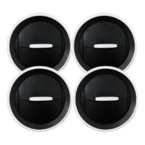 Kit Difusor Ar Painel Central Lateral Amarok Preto Aro Prata