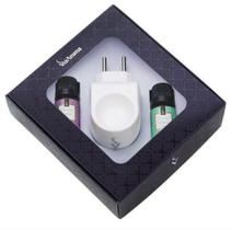 Kit Difusor Aromatizador Porcelana Com 2 Essências Via Aroma Kit Difusor Aromatizador Porcelana Com 2 Essências Via Aroma
