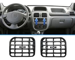 Kit Difusor De Ar Central Renault Clio 2000 2015 Cinza - Par
